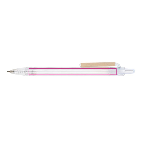 Ball pen ocean bound paper clip: 90° from the clip