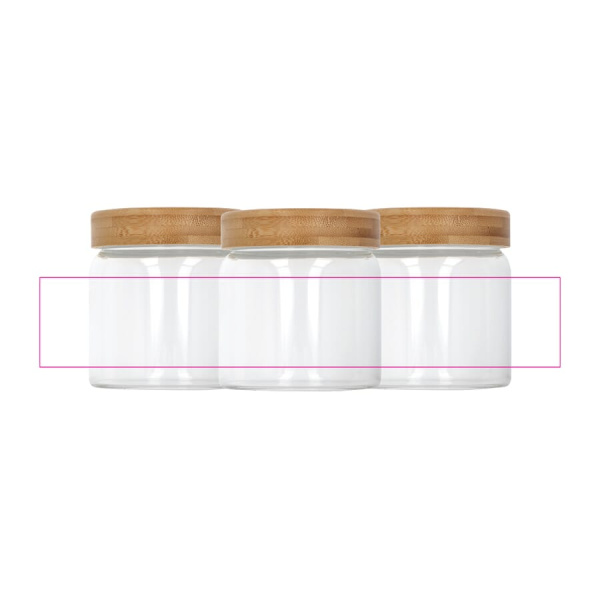Behållare glas & bambu 600 ml: Runt om