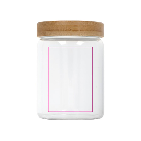 Lasikannu bambukannella 900 ml: puoli 1