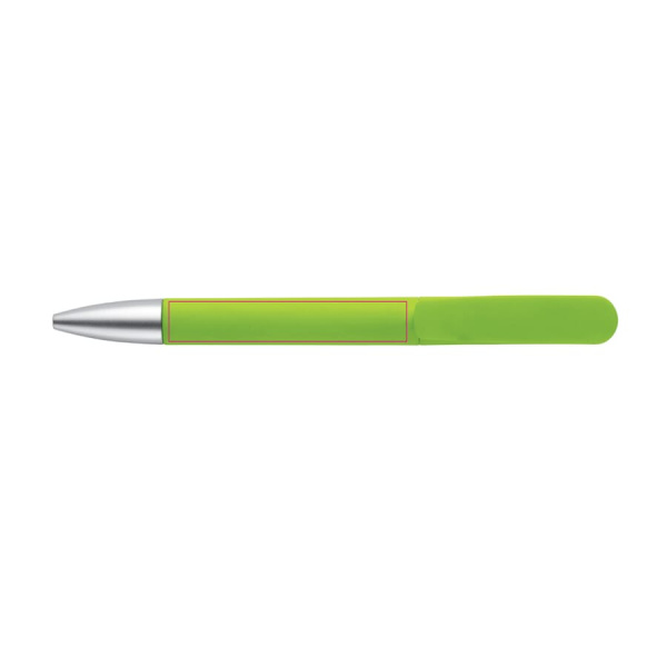 Ball pen Slash soft touch R-ABS: In line with the clip