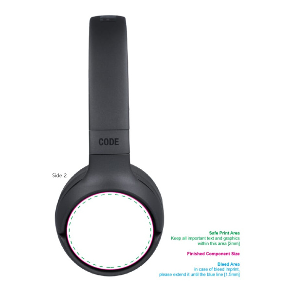 3HP1100 I Fresh 'n Rebel Code Fuse-Wireless on-ear headphone: Right side