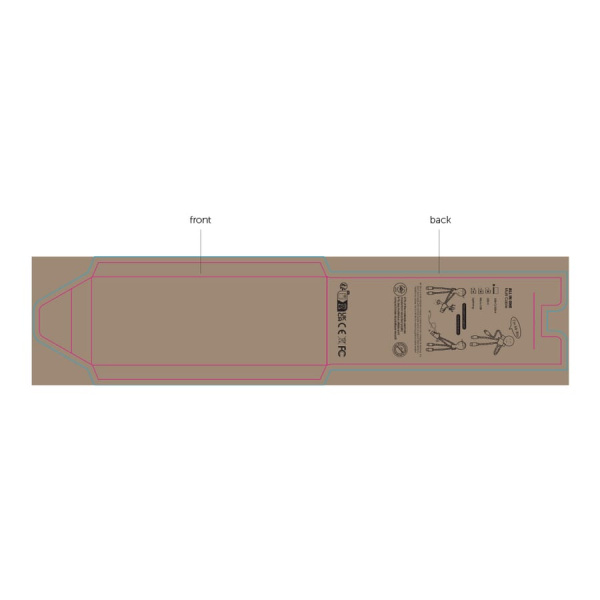 Custommade enveloppe 75x200 mm: all over