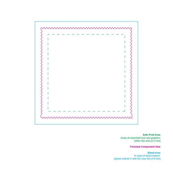 RPET cleaning cloth sublimation: side 1