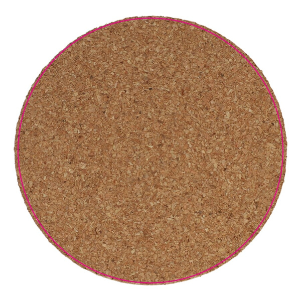 Cork coaster: side 1
