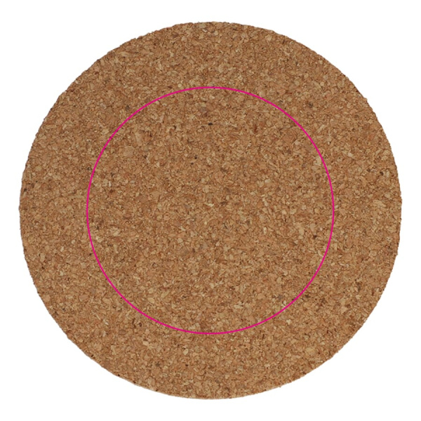 Cork coaster: side 1