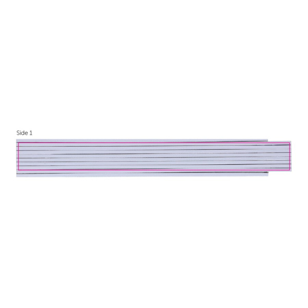 Folding ruler wood 2m Made in EU: side 1
