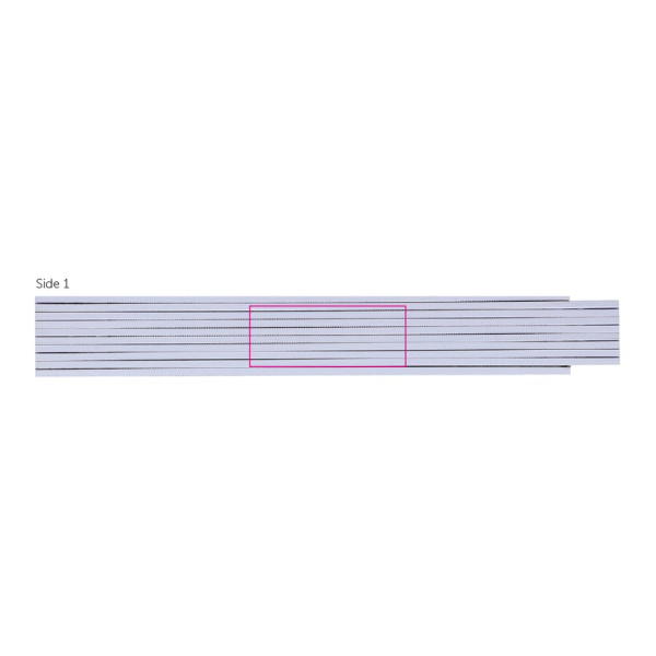Folding ruler wood 2m Made in EU: side 1