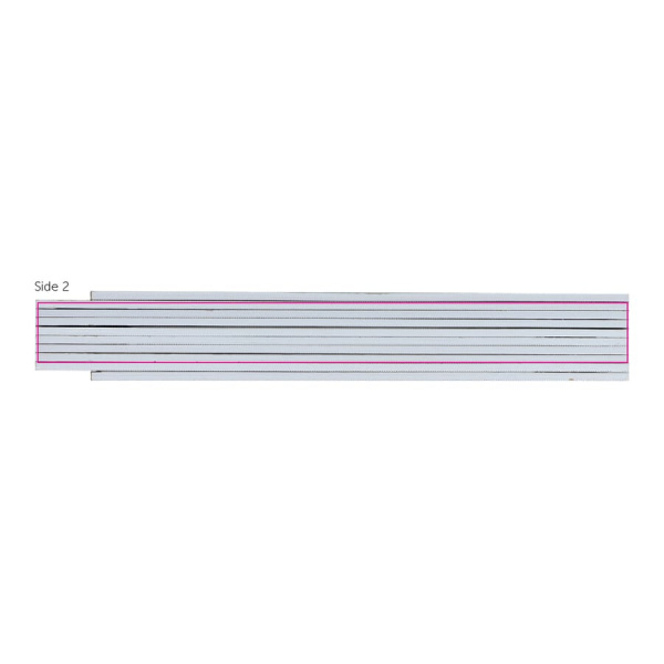 Folding ruler wood 2m premium coloured: side 2
