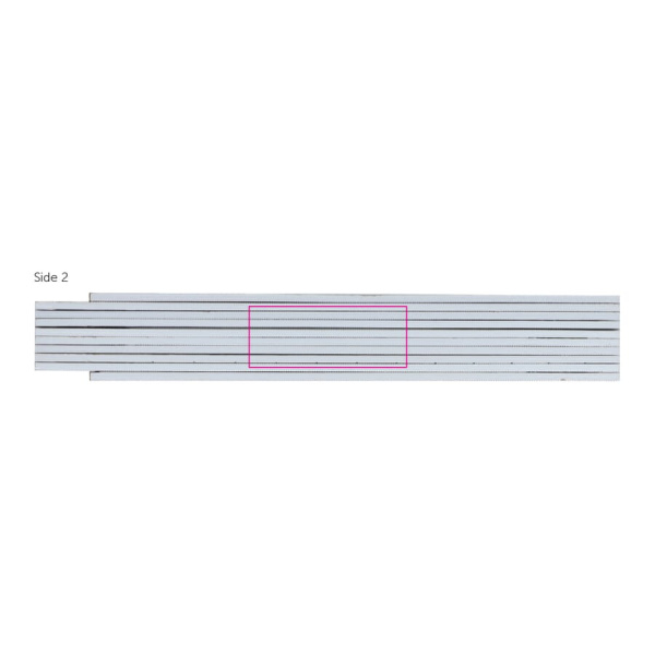 Folding ruler wood 2m premium coloured: side 2
