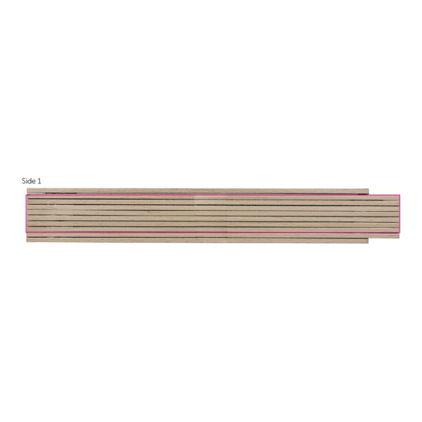 Règle pliante en bois 2m premium, naturel: puoli 1