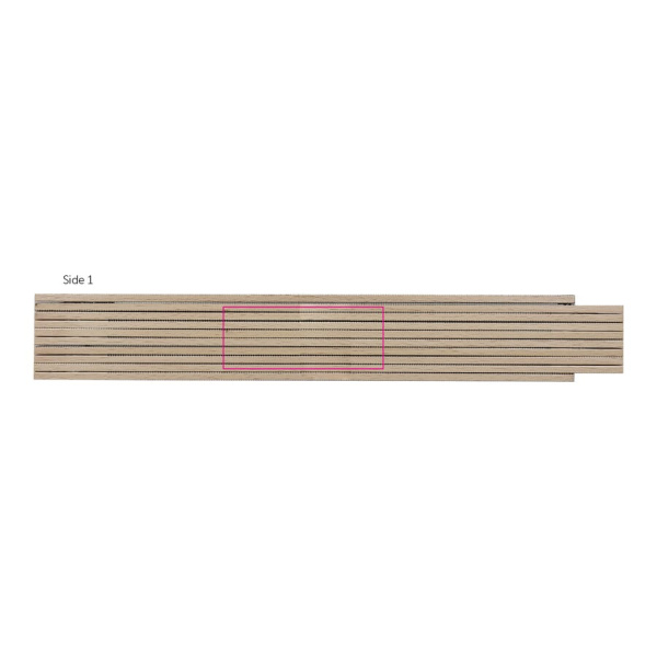 Règle pliante en bois 2m premium, naturel: puoli 1