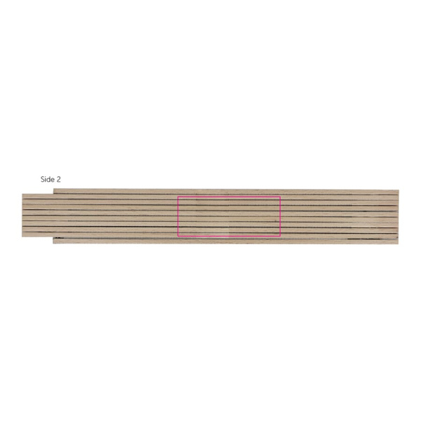 Règle pliante en bois 2m premium, naturel: puoli 2