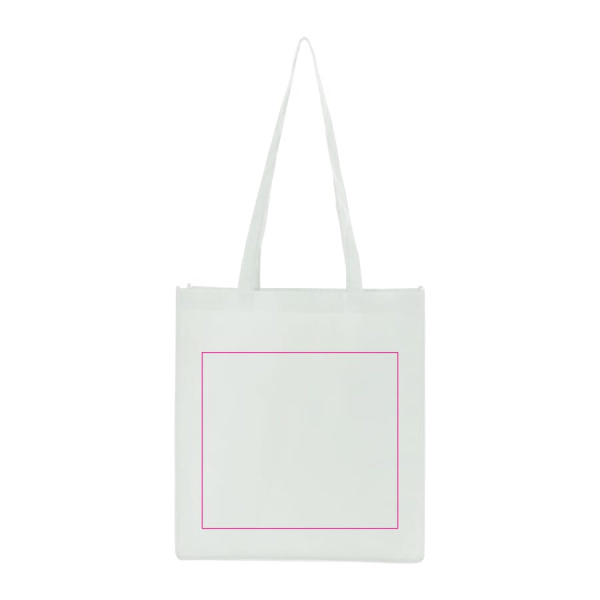 R-PET kantokassi non-woven 38 x 9 x 42 cm 75g/m²: puoli 1