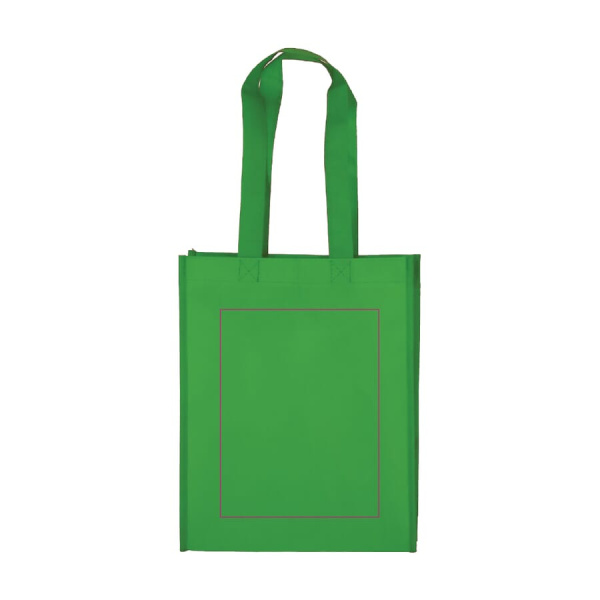 R-PET Carry bag laminated non-woven 24 x 11 x 30 cm 105g/m²: side 2