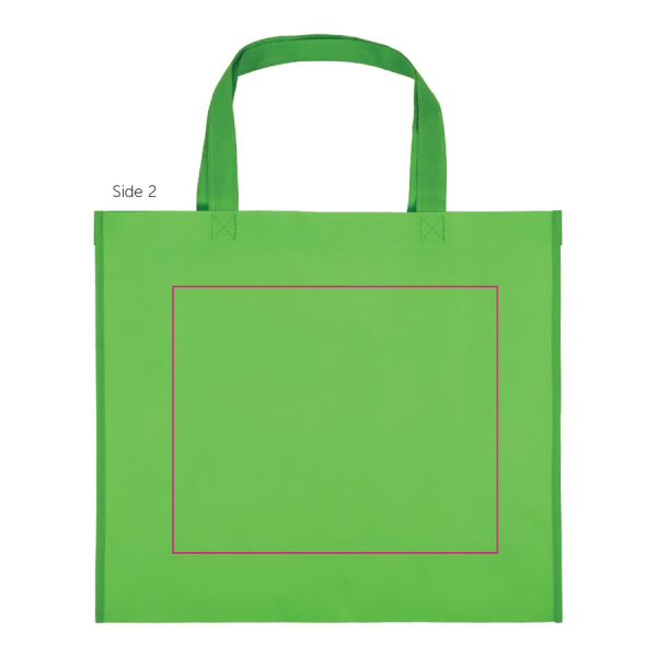 R-PET Carry bag laminated non-woven 40 x 16 x 35 cm 105g/m²: side 2