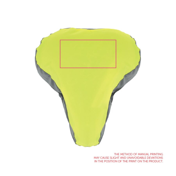 R-PET Reflective saddle cover: on saddle cover widthwise
