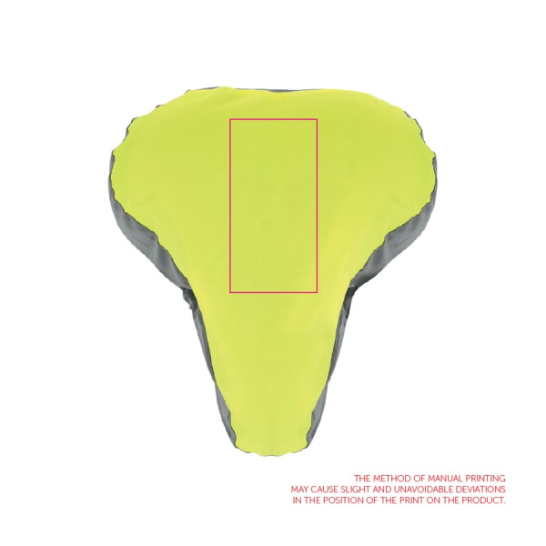 R-PET Reflective saddle cover: on saddle cover lengthwise
