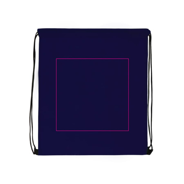 R-PET Drawstring bag non-woven 38x42 cm 75g/m²: Framsida