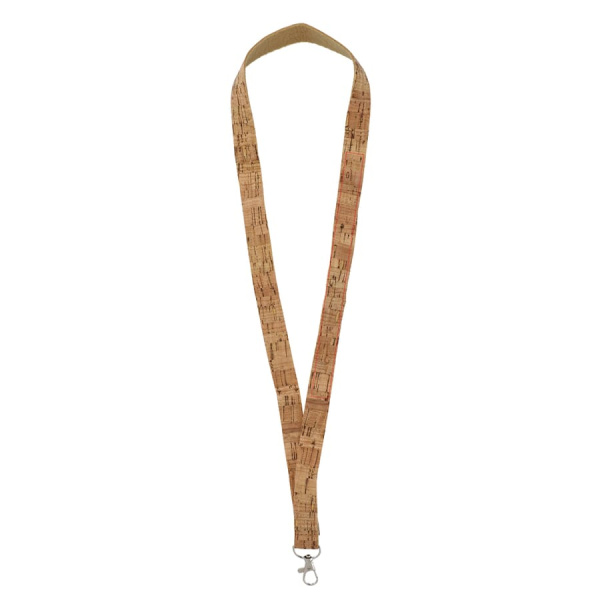 Cork lanyard: front left