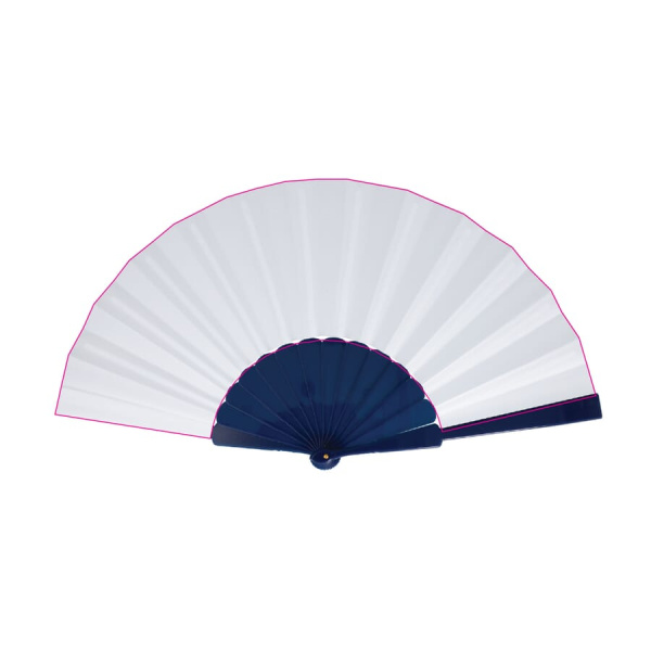 Made to order - Hand fan plastic & polyester all over print: all over