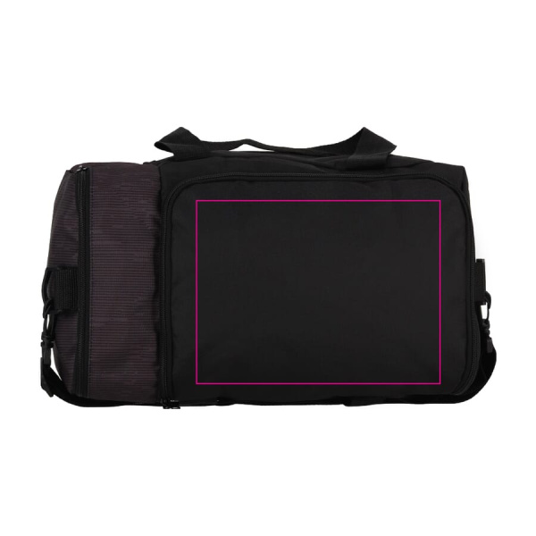 R-PET 600D foldable underseat bag 20L: top side