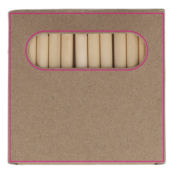 12 Buntstifte in Kraftbox: Seite 1