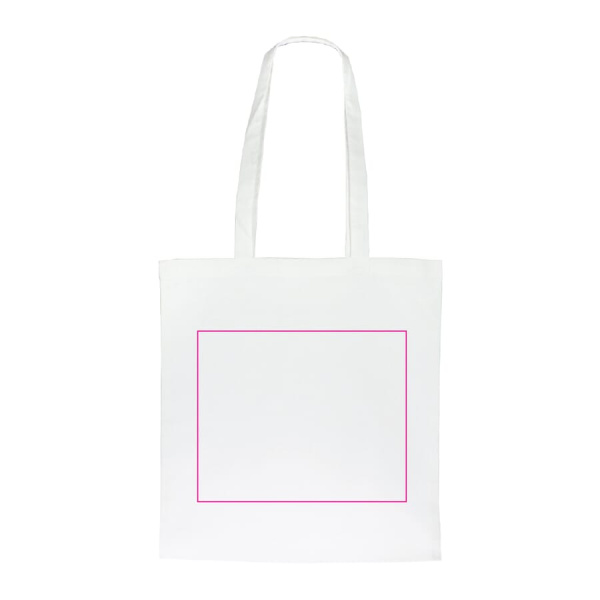 Bag organic cotton colour long 140g/m² 38x42 cm: side 2