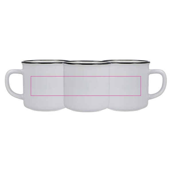 Emaljstil keramikmugg 280 ml: Runt om