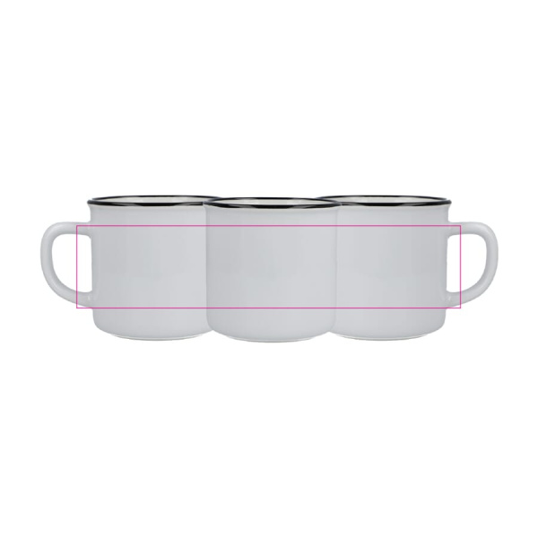 Emaljstil keramikmugg 280 ml: Runt om