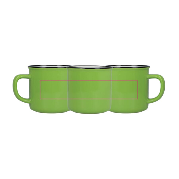 Emaljstil keramikmugg 280 ml: Runt om