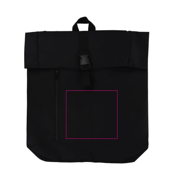 R-PET 600D Rolltop-ryggsäck 20L: Framsida