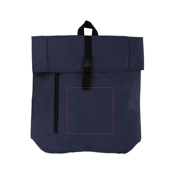 R-PET 600D Rolltop-ryggsäck 20L: Framsida