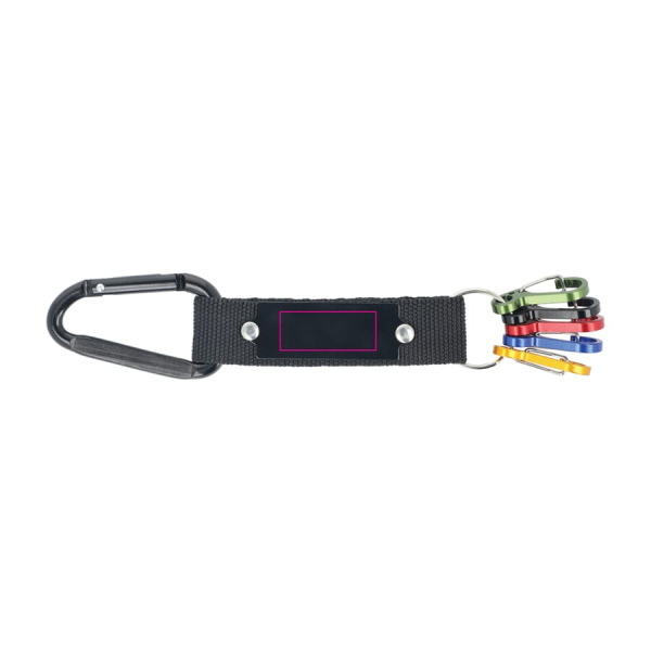 Carabiner-avaimenperä: puoli 1