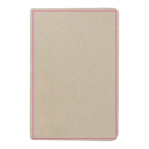 Notebook grass fragment paper A5: Front side