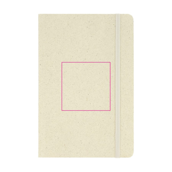 Notebook grass fragment paper A5: Front side