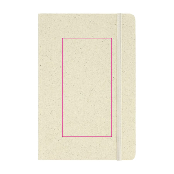 Notebook grass fragment paper A5: Front side