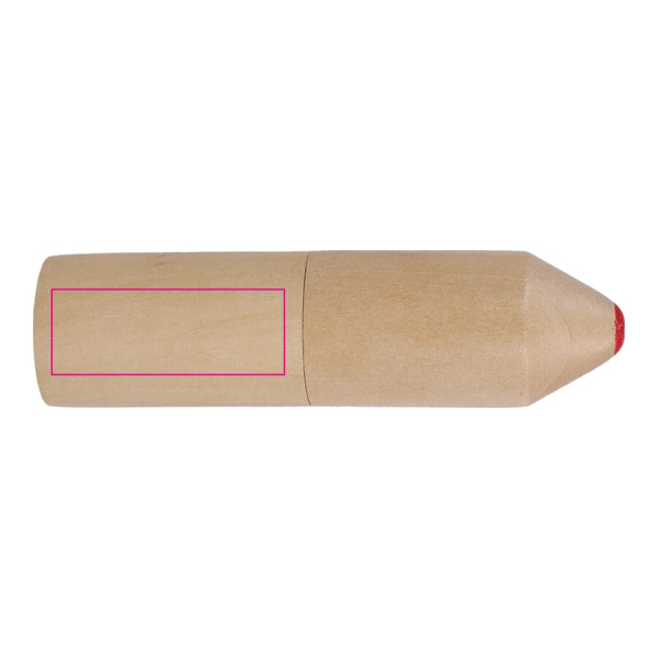 Premium wooden colouring pencil set: bottom of tube