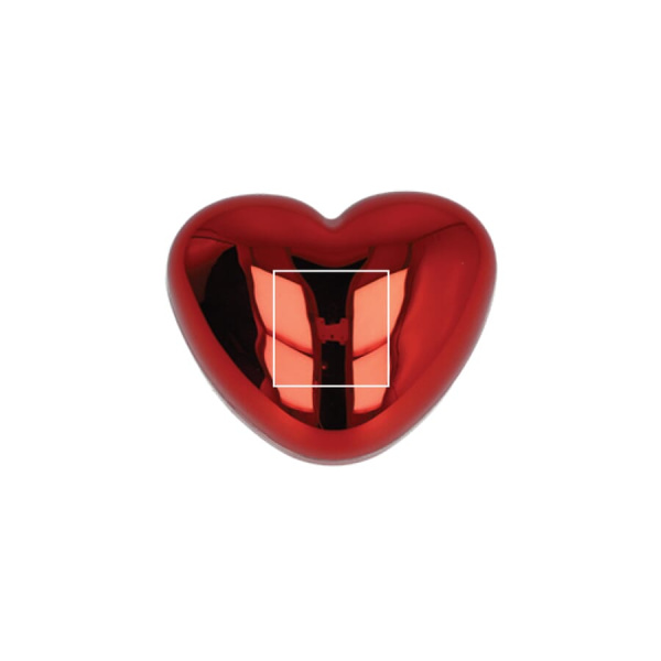 Metallic Heart Shape lipbalm: top side