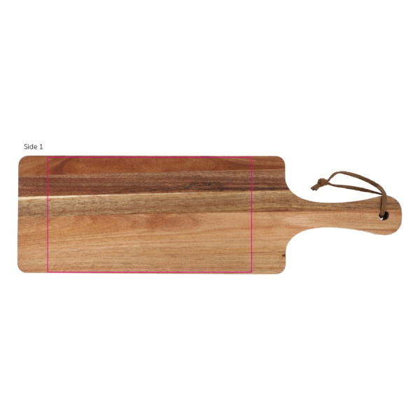 Serveringsbräda i akacia 38 x 11,7 x 1,5 cm: sida 1