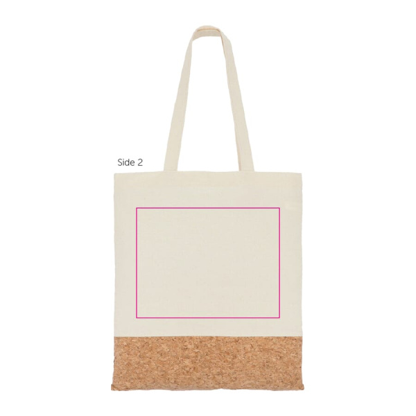 Bärkasse bomull & kork 170g/m² 35 x 40 cm: sida 2 topp