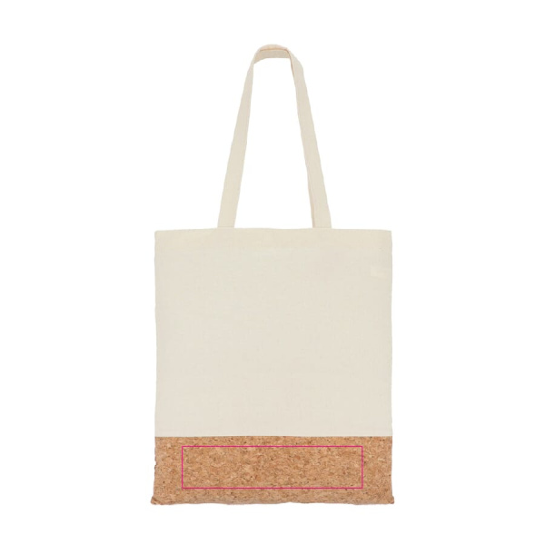 Bärkasse bomull & kork 170g/m² 35 x 40 cm: sida 2 botten