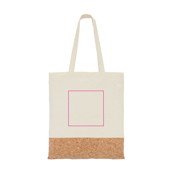 Bärkasse bomull & kork 170g/m² 35 x 40 cm: sida 2 topp