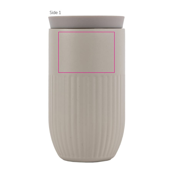 Sagaform Tova isolated mug, 320 ml leak-proof and dishwasher safe: side 1