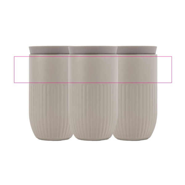 Sagaform Tova isolated mug, 320 ml leak-proof and dishwasher safe: all over above