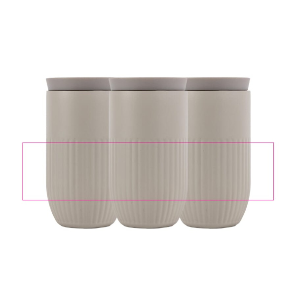 Sagaform Tova isolated mug, 320 ml leak-proof and dishwasher safe: all over bottom