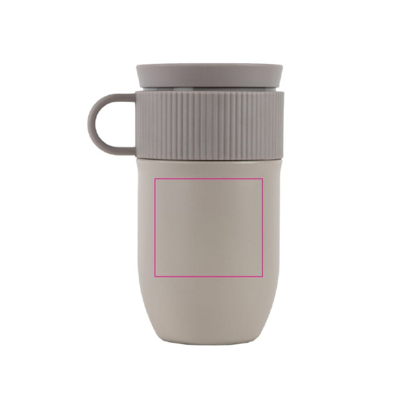 Sagaform Ted isolated mug, 280 ml leak-proof and dishwasher safe: right of the ear