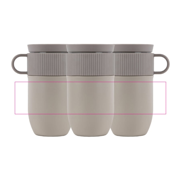 Sagaform Ted isolated mug, 280 ml leak-proof and dishwasher safe: All around