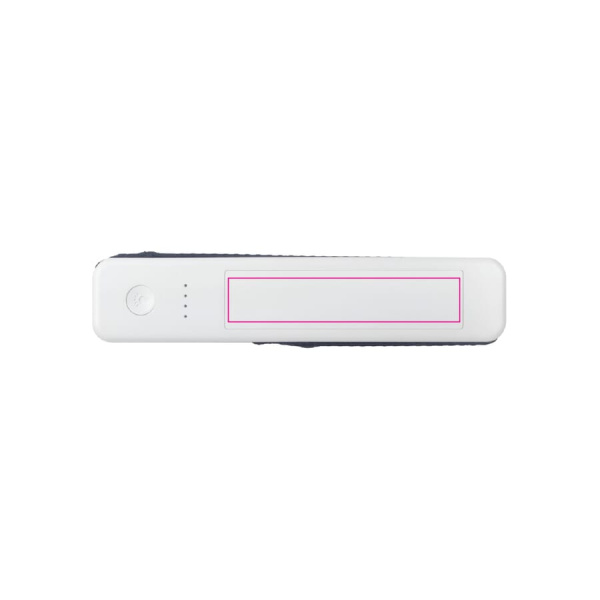 5-in-1 Travel Powerbank 2600 mAh - Lugage Scale - Flashlight - Ruler - Temperature Meter: top side