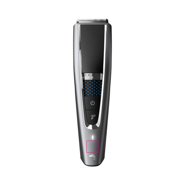HC7650|Philips Washable cordless hair clipper with accessories: Top side