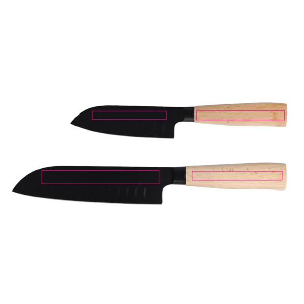 InSideOut Santoku knivset 2 st Ravn: handtag 1